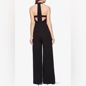 BCBG  MAXAZRIA BLACK EMANUEL CUTOUT JUMPSUIT SIZE LARGE
